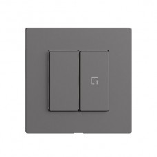 Abdeckset zu Druckschalter 1K Szene/2T EDIZIOdue Wiser dunkelgrau F Abdeckset zu Druckschalter 1K Szene/2T EDIZIOdue Wiser dunkelgrau F