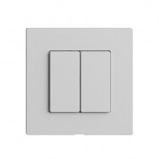 Abdeckset zu Druckschalter 2K/2T EDIZIOdue Wiser hellgrau F Abdeckset zu Druckschalter 2K/2T EDIZIOdue Wiser hellgrau F