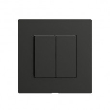 Abdeckset zu Druckschalter 2K/2T EDIZIOdue Wiser schwarz F Abdeckset zu Druckschalter 2K/2T EDIZIOdue Wiser schwarz F