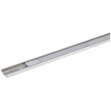 Alu-Bezeichnungs-Schiene LW 12x1000mm mit Befestigungsloch
