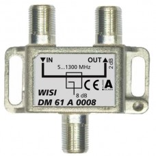 F-Abzweiger WISI DM61A 0008 1-fach 8dB 5-1300MHz