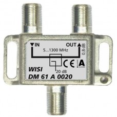F-Abzweiger WISI DM61A 0020 1-fach 20dB 5-1300MHz