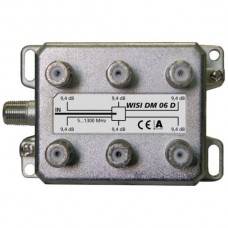 F-Verteiler WISI DM06D 6-fach 9,4dB 5-1300MHz