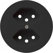 Frontbecher Hager robusto zu 2×Typ 13 schwarz