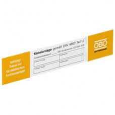 Kennzeichnungsschild 250x43mm OBO Bettermann - 10 Stück