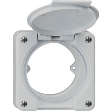 Oberteil Hager robusto weiss mit Klappdeckel 2-Punkt mit Adapterring Oberteil Hager robusto weiss mit Klappdeckel 2-Punkt mit Adapterring