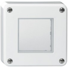Oberteil Hager robusto weiss mit Membrane für Storenschalter/-taster Oberteil Hager robusto weiss mit Membrane für Storenschalter/-taster