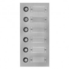 Tasterplatte ESA Alu 1-Reihe 101 Drücker links 105x50mm
