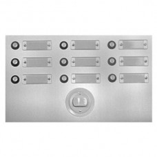 Tasterplatte ESA Alu 3x5-R.+LD 3N5 LD Drücker links 315x260mm