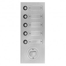 Tasterplatte ESA Alu 8-R.+LD 106 LD Drücker links 105x365mm