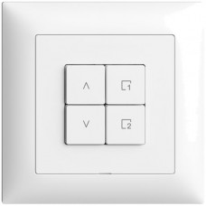 UP-Abdeckset zu Storenschalter 1K Szene/4T EDIZIOdue Wiser weiss FMI UP-Abdeckset zu Storenschalter 1K Szene/4T EDIZIOdue Wiser weiss FMI