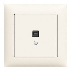 UP-Frontset EDIZIOdue weiss 88×88mm für Datenschnittstelle USB