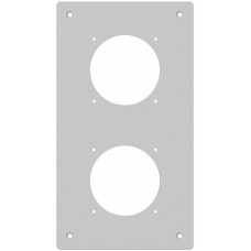 UP-Montageplatte Hager robusto 2×1 Aluminium grau UP-Montageplatte Hager robusto 2×1 Aluminium grau