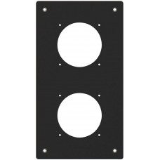 UP-Montageplatte Hager robusto 2×1 Aluminium schwarz UP-Montageplatte Hager robusto 2×1 Aluminium schwarz