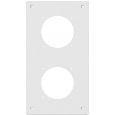 UP-Montageplatte Hager robusto 2x1 Aluminium weiss UP-Montageplatte Hager robusto 2x1 Aluminium weiss