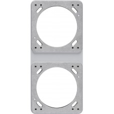 UP-Montageplatte Hager robusto 2x1 grau UP-Montageplatte Hager robusto 2x1 grau