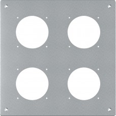 UP-Montageplatte Hager robusto 2×2 Aluminium natur UP-Montageplatte Hager robusto 2×2 Aluminium natur