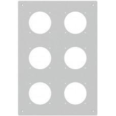 UP-Montageplatte Hager robusto 3×2 Aluminium grau UP-Montageplatte Hager robusto 3×2 Aluminium grau