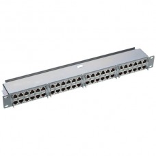 Rangierfeld 19" HD 1HE Kat.6A 48×RJ45s 43.3×482.6×75.5mm grau