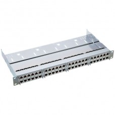 Rangierfeld 19" HD 1HE Kat.6A mit 48×RJ45s 43.2×482.6×225mm grau