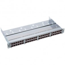 Rangierfeld 19" HD 1HE Kat.6A mit 48×RJ45u 43.2×482.6×225mm grau