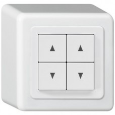 AP-Doppelstorentaster Hager basico Q weiss