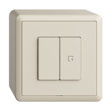 AP-Druckschalter 1K/2T Szene WLAN EDIZIOdue Wiser crema FX AP-Druckschalter 1K/2T Szene WLAN EDIZIOdue Wiser crema FX