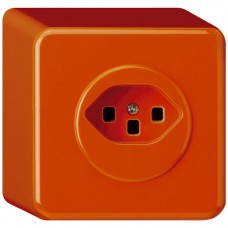 AP-Steckdose Hager basico T23 orange Schraubklemmen