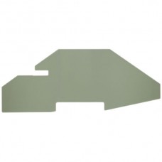 Abschlussplatte Weidmüller ZAP ZDK4/6S 124×2mm beige