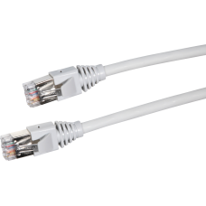 Patchkabel RJ45 F/STP Kat.6 grau 0.3m halogenfrei