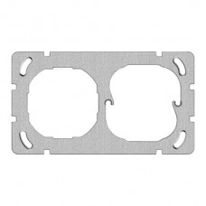 Befestigungsplatte 1x2 Feller 77x137mm für Raumthermostat 3270