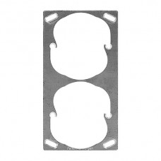 Befestigungsplatte 2x1 Feller 137x77mm für 52/52 Achsdistanz 64mm