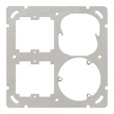Befestigungsplatte 2x2 Feller 137x137mm  freenet + 52 + freenet + 3×T13