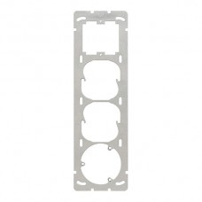 Befestigungsplatte 4x1 Feller 257x77mm freenet + 52 + 52 + 3×T13