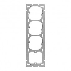 Befestigungsplatte 4x1 Feller 257x77mm für 3x52mm/1x freenet
