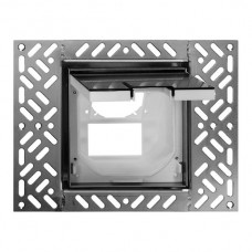 Bodendose Feller FM+FLF 130x130mm bündig Klappdeckel Chromstahl geschliffen anthrazit Bodendose Feller FM+FLF 130x130mm bündig Klappdeckel Chromstahl geschliffen anthrazit