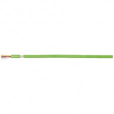 Buskabel G51, 2×2×0,8mm abgeschirmt halogenfrei grün Dca - Preis pro Meter