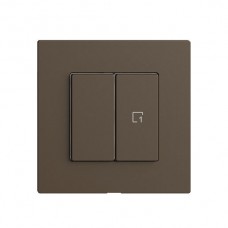 Druckschalter 1K/2T Szene WLAN EDIZIOdue Wiser coffee F Druckschalter 1K/2T Szene WLAN EDIZIOdue Wiser coffee F