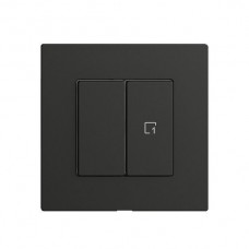 Druckschalter 1K/2T Szene WLAN EDIZIOdue Wiser schwarz F Druckschalter 1K/2T Szene WLAN EDIZIOdue Wiser schwarz F