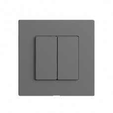 Druckschalter 2K/2T EDIZIOdue Wiser dunkelgrau F Druckschalter 2K/2T EDIZIOdue Wiser dunkelgrau F