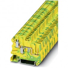 Durchgangs-Reihenklemme 0.14-4mm² grün-gelb UT 2.5-TWIN/1P-PE