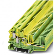 Durchgangs-Reihenklemme 0.14-6mm² grün-gelb UT 4-QUATTRO/2P-PE