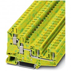 Durchgangs-Reihenklemme 0.2-10mm² grün-gelb UT 6-QUATTRO/2P-PE