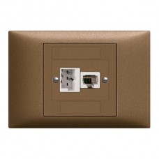 EB-Dose 1xT+T 1xRJ45/u 4P EDIZIOdue coffee ITplus ITM