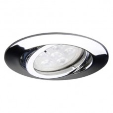 ENY NV-Einbaudownlight rund 50W GU5.3 12V 30° Chrom glanz
