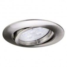ENY NV-Einbaudownlight rund 50W GU5.3 12V 30° chrom gebürstet
