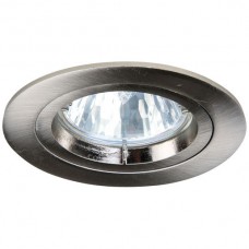 ENZ NV-Downlight rund starr max.50W 12V GU5.3 chrom gebürstet