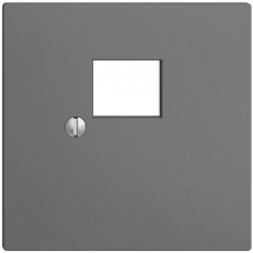 Frontplatte 1×RJ45 Edue dunkelgrau R&M swissline