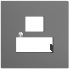 Frontplatte 3xRJ45 EDIZIOdue dunkelgrau R&M swissline