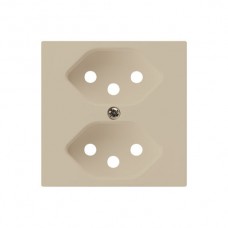 Frontplatte 2xT13K beige kallysto 60x60mm Shutter